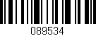 Código de barras (EAN, GTIN, SKU, ISBN): '089534'