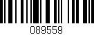 Código de barras (EAN, GTIN, SKU, ISBN): '089559'