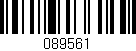 Código de barras (EAN, GTIN, SKU, ISBN): '089561'