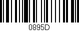 Código de barras (EAN, GTIN, SKU, ISBN): '0895D'