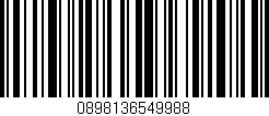 Código de barras (EAN, GTIN, SKU, ISBN): '0898136549988'