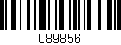Código de barras (EAN, GTIN, SKU, ISBN): '089856'