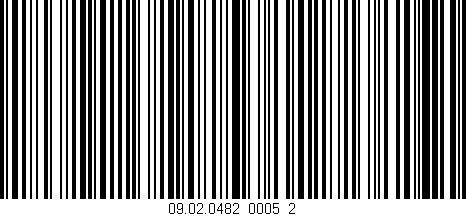 Código de barras (EAN, GTIN, SKU, ISBN): '09.02.0482_0005_2'