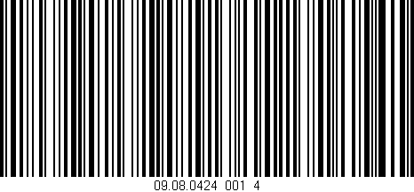 Código de barras (EAN, GTIN, SKU, ISBN): '09.08.0424_001_4'