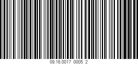 Código de barras (EAN, GTIN, SKU, ISBN): '09.16.0017_0005_2'