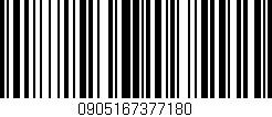 Código de barras (EAN, GTIN, SKU, ISBN): '0905167377180'