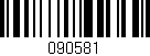Código de barras (EAN, GTIN, SKU, ISBN): '090581'