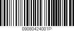Código de barras (EAN, GTIN, SKU, ISBN): '09080424001P'