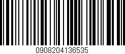 Código de barras (EAN, GTIN, SKU, ISBN): '0908204136535'