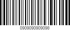 Código de barras (EAN, GTIN, SKU, ISBN): '0909090909098'