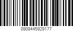 Código de barras (EAN, GTIN, SKU, ISBN): '0909445929177'