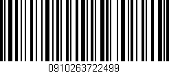 Código de barras (EAN, GTIN, SKU, ISBN): '0910263722499'