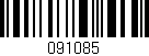 Código de barras (EAN, GTIN, SKU, ISBN): '091085'