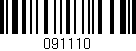 Código de barras (EAN, GTIN, SKU, ISBN): '091110'