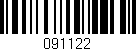 Código de barras (EAN, GTIN, SKU, ISBN): '091122'
