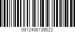 Código de barras (EAN, GTIN, SKU, ISBN): '0912406139522'