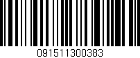 Código de barras (EAN, GTIN, SKU, ISBN): '091511300383'