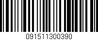 Código de barras (EAN, GTIN, SKU, ISBN): '091511300390'