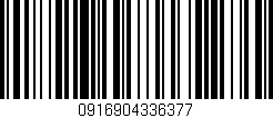 Código de barras (EAN, GTIN, SKU, ISBN): '0916904336377'