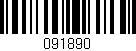 Código de barras (EAN, GTIN, SKU, ISBN): '091890'