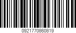 Código de barras (EAN, GTIN, SKU, ISBN): '0921770860819'