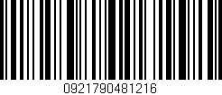 Código de barras (EAN, GTIN, SKU, ISBN): '0921790481216'