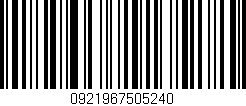 Código de barras (EAN, GTIN, SKU, ISBN): '0921967505240'