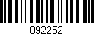 Código de barras (EAN, GTIN, SKU, ISBN): '092252'