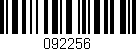 Código de barras (EAN, GTIN, SKU, ISBN): '092256'