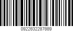 Código de barras (EAN, GTIN, SKU, ISBN): '0922832287889'