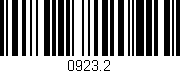 Código de barras (EAN, GTIN, SKU, ISBN): '0923.2'