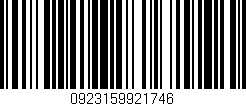 Código de barras (EAN, GTIN, SKU, ISBN): '0923159921746'