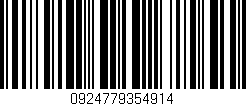 Código de barras (EAN, GTIN, SKU, ISBN): '0924779354914'