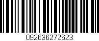Código de barras (EAN, GTIN, SKU, ISBN): '092636272623'