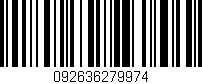 Código de barras (EAN, GTIN, SKU, ISBN): '092636279974'