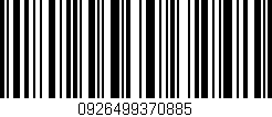 Código de barras (EAN, GTIN, SKU, ISBN): '0926499370885'