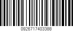 Código de barras (EAN, GTIN, SKU, ISBN): '0926717403388'