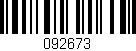 Código de barras (EAN, GTIN, SKU, ISBN): '092673'