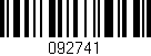 Código de barras (EAN, GTIN, SKU, ISBN): '092741'