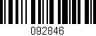 Código de barras (EAN, GTIN, SKU, ISBN): '092846'