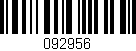 Código de barras (EAN, GTIN, SKU, ISBN): '092956'
