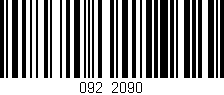 Código de barras (EAN, GTIN, SKU, ISBN): '092/2090'