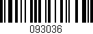 Código de barras (EAN, GTIN, SKU, ISBN): '093036'