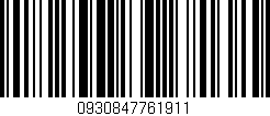 Código de barras (EAN, GTIN, SKU, ISBN): '0930847761911'