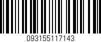 Código de barras (EAN, GTIN, SKU, ISBN): '093155117143'