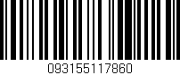 Código de barras (EAN, GTIN, SKU, ISBN): '093155117860'