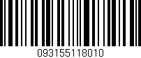 Código de barras (EAN, GTIN, SKU, ISBN): '093155118010'