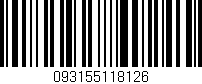 Código de barras (EAN, GTIN, SKU, ISBN): '093155118126'