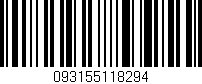 Código de barras (EAN, GTIN, SKU, ISBN): '093155118294'