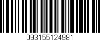 Código de barras (EAN, GTIN, SKU, ISBN): '093155124981'